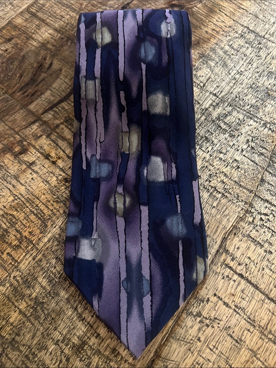 Grateful Dead Other - Grateful Dead Purple and Navy Abstract Pattern Tie